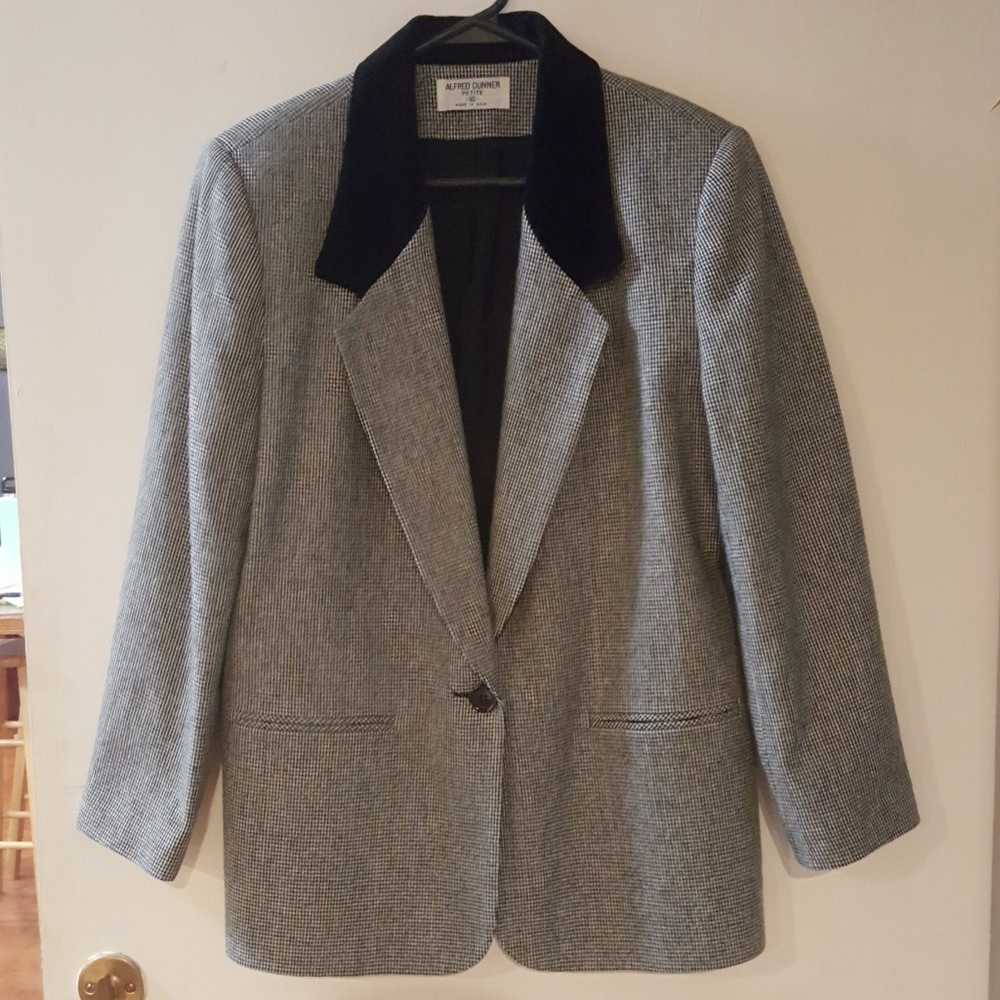 Vintage Alfred Dunner Houndstooth Blazer